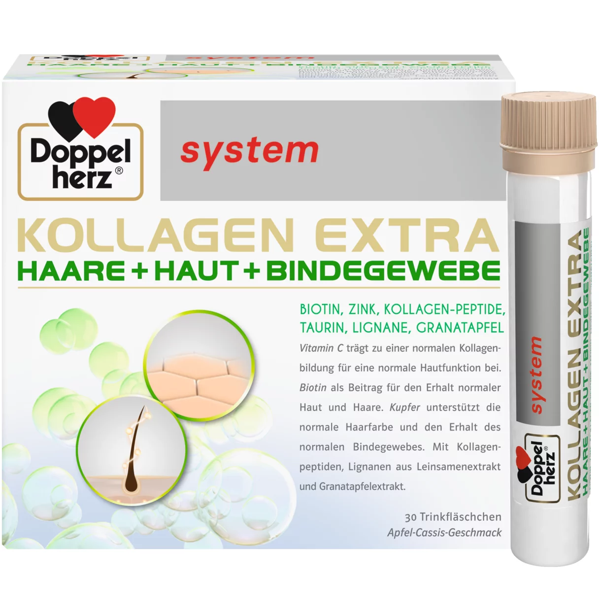 Abbildung der Produktverpackung Doppelherz system KOLLAGEN EXTRA Frontansicht